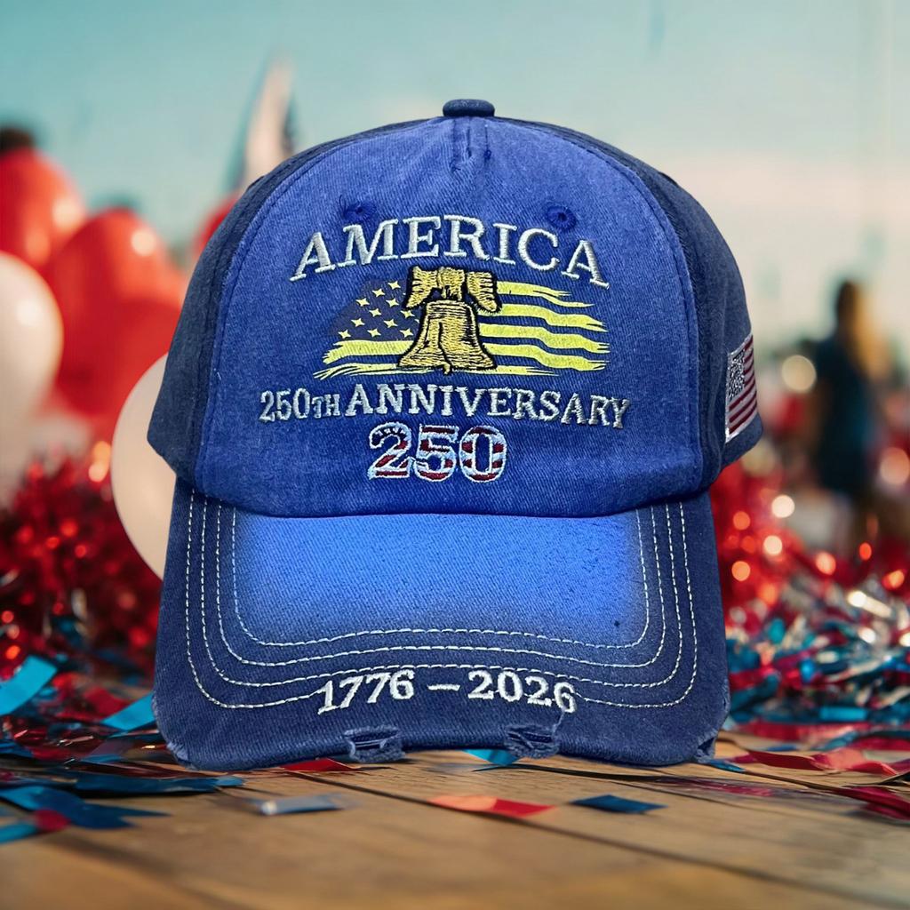 America's 250th Anniversary Embroidered Hat | Stylish & Versatile