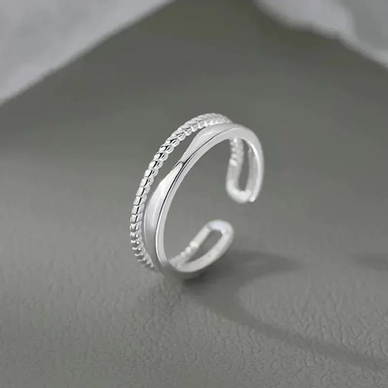 New Design Rings for Women Geometric Irregular Adjustable Opening Finger Ring Luxury Jewelry Gifts Party Accessories Ring