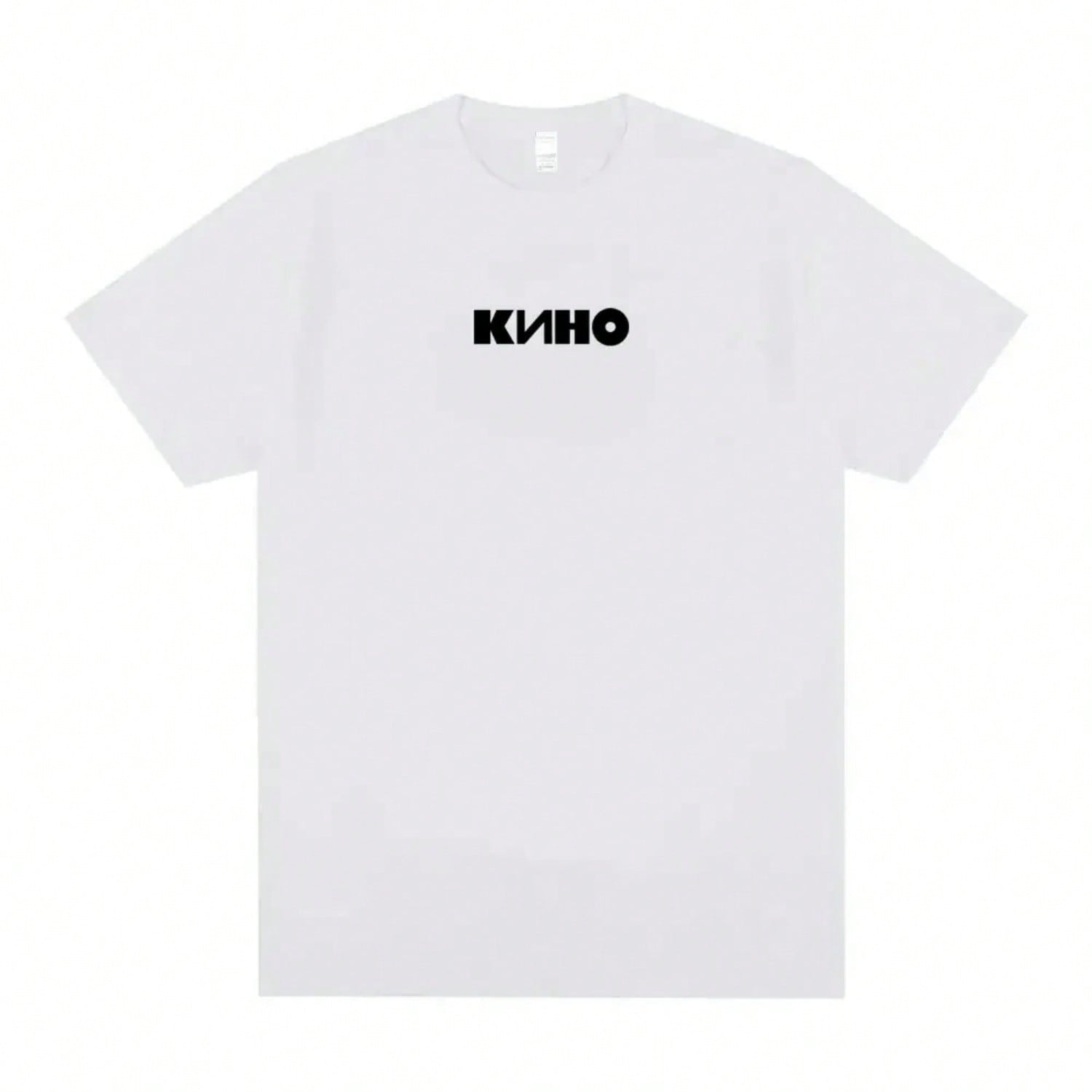 Legendary Viktor Tsoi Kino Black Album Logo Print T-Shirt unisex Wounisex Casual Oversized Tshirt Short Sleeve S разноцветный