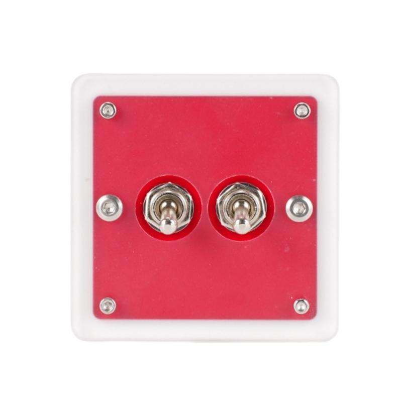 652F Modern Acrylic Single/Double Toggles Switches Panel Multicolor Design Easy To Clean for Personalizing Home Setting