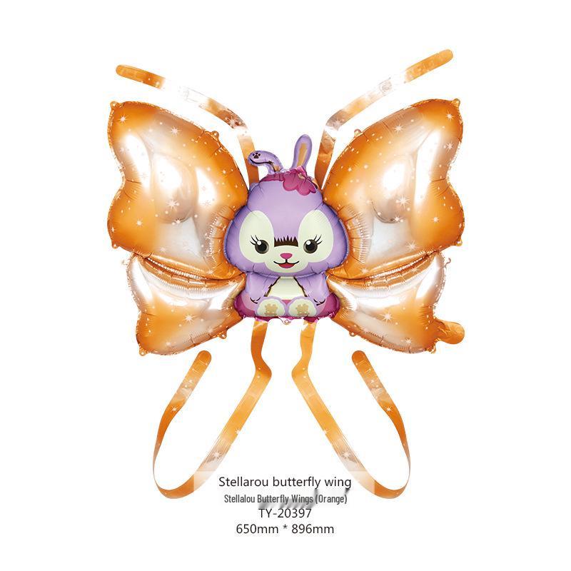 Colorful Children's Angel Wings Inflatable Butterfly Balloons for Night Market and Street Stall Decoration