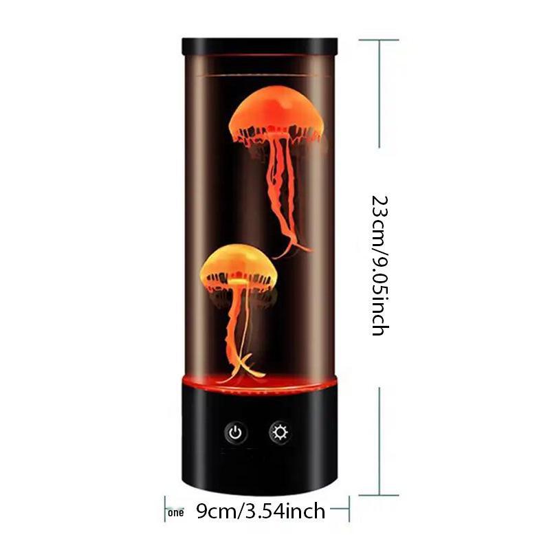 9-Inch LED Jellyfish Lamp: Seven-Color Night Light for Relaxing Atmosphere