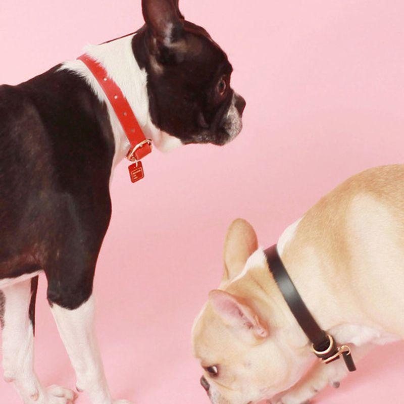 MAISON DE MIU Heart Pendant Collar - Red