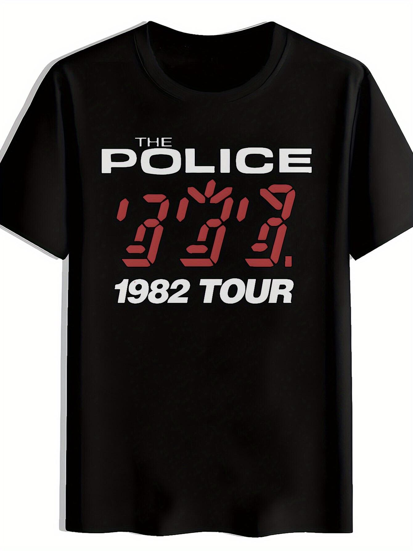 Retro Rock Band Print T-shirt S