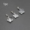 1pc Natural Crystal Star Pendant Necklace Five Pointed Charm Amethyst Stone Necklace Jewelry
