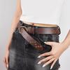 Punk Style Waistband Star Studded Pu Leather Belt Korean Version Jeans Sash Fashionable Decorative Pants Belt