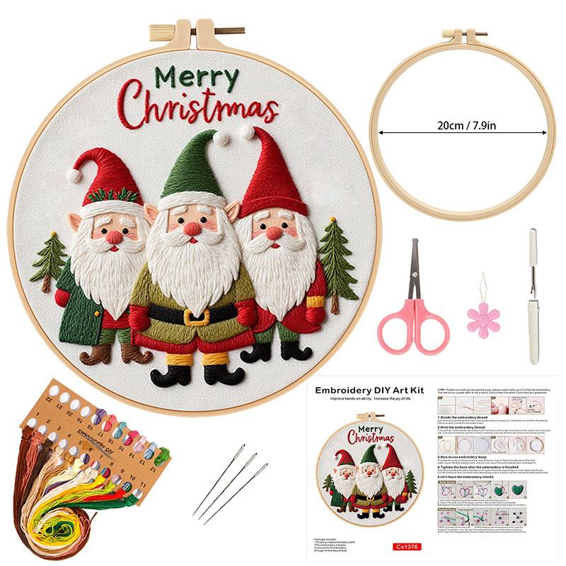 Christmas Embroidery Diy Handmade Material Package Gift New Product Including Tools