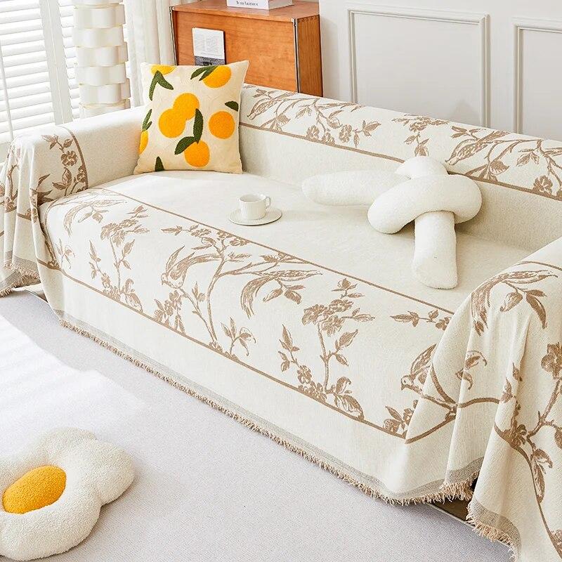 Luxury Sofa Cover Chenille Sofa Towel Blanket Couch Cover Universal Anti-cat Scratch Sofa Cover for Living Room 1/2/3/4 Seater