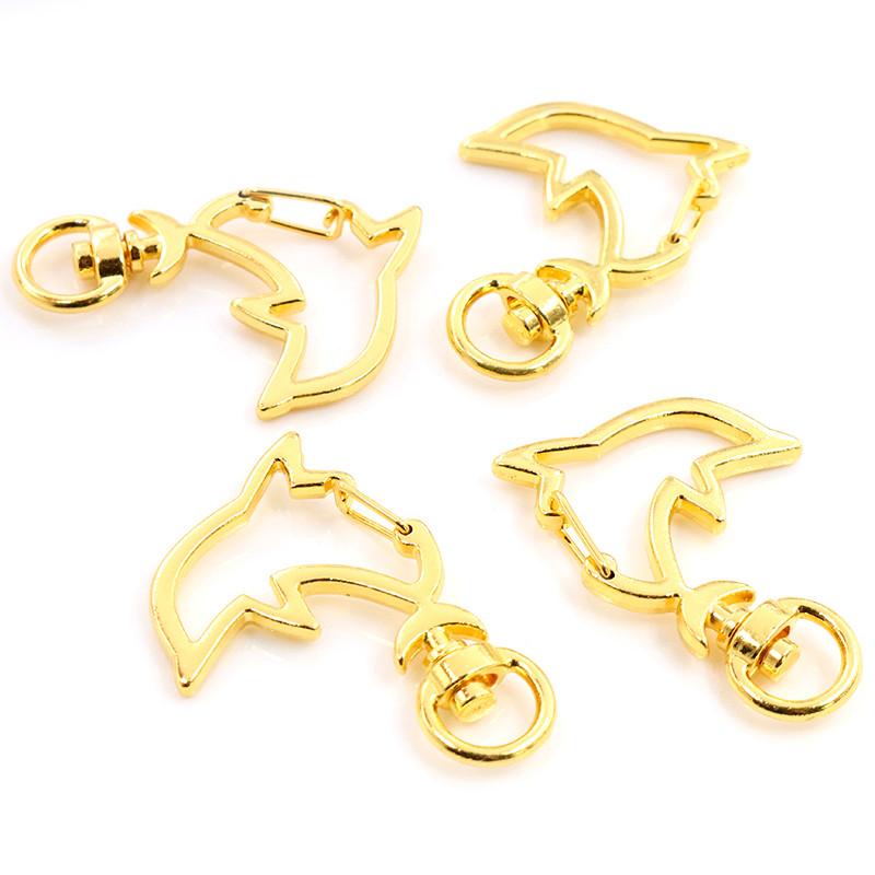 10pcs Cat Heart Snap Hook Trigger Clips Buckles For Keychain Lobster Lobster Clasp Hooks for Key Ring Clasp Jewelry Supplies