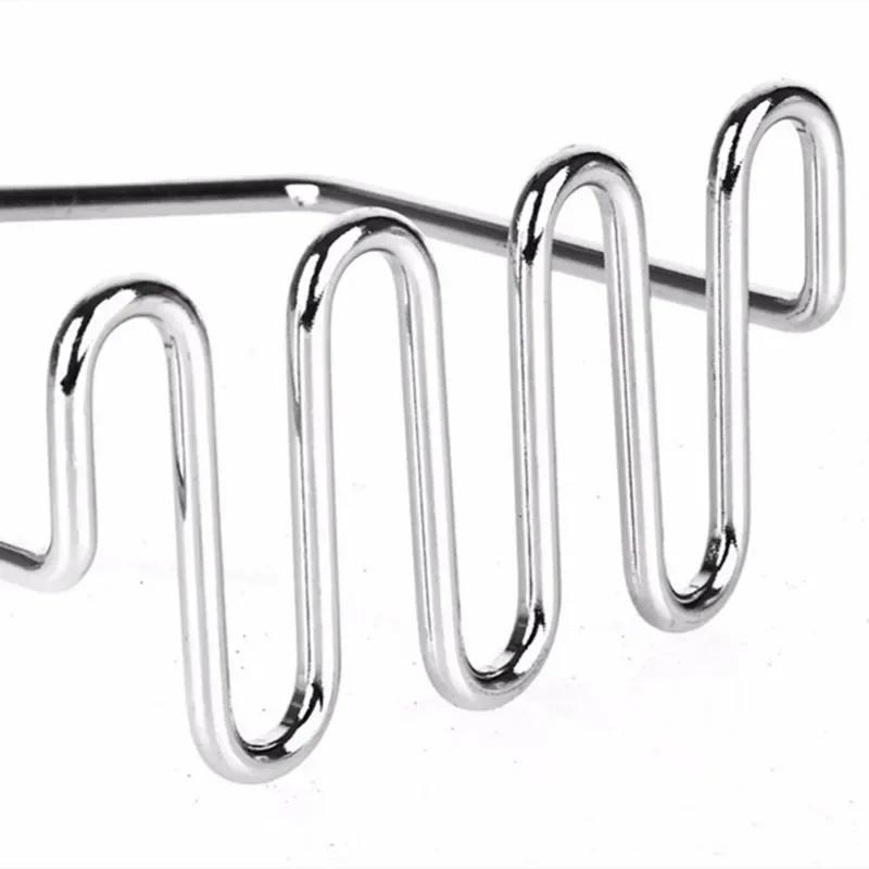 1-PC Stainless Steel Potato Masher-Wavy Design Manual Masher for Perfect Mashed PotatoesIdeal for Christmas Baking & Kitchen Use