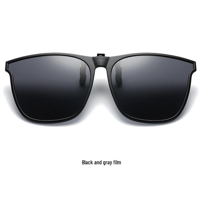 Trendy Polarized Clip-on Sunglasses for Myopia: UV Protection, Night Vision, Driving & Fishing, Unisex
