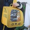 Large Capacity Cat Carrier Bag Transparent Breathable Cat Backpack Bag Water-resistant Foldable Pet Dog Backpack Travel Outdoor