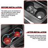 Car Cup Holder Pad PU Leather Slot Non-slip Coaster Mat For Chevrolet Cruze Malibu Sail Spark Captiva Equinox Trax AVEO Lova