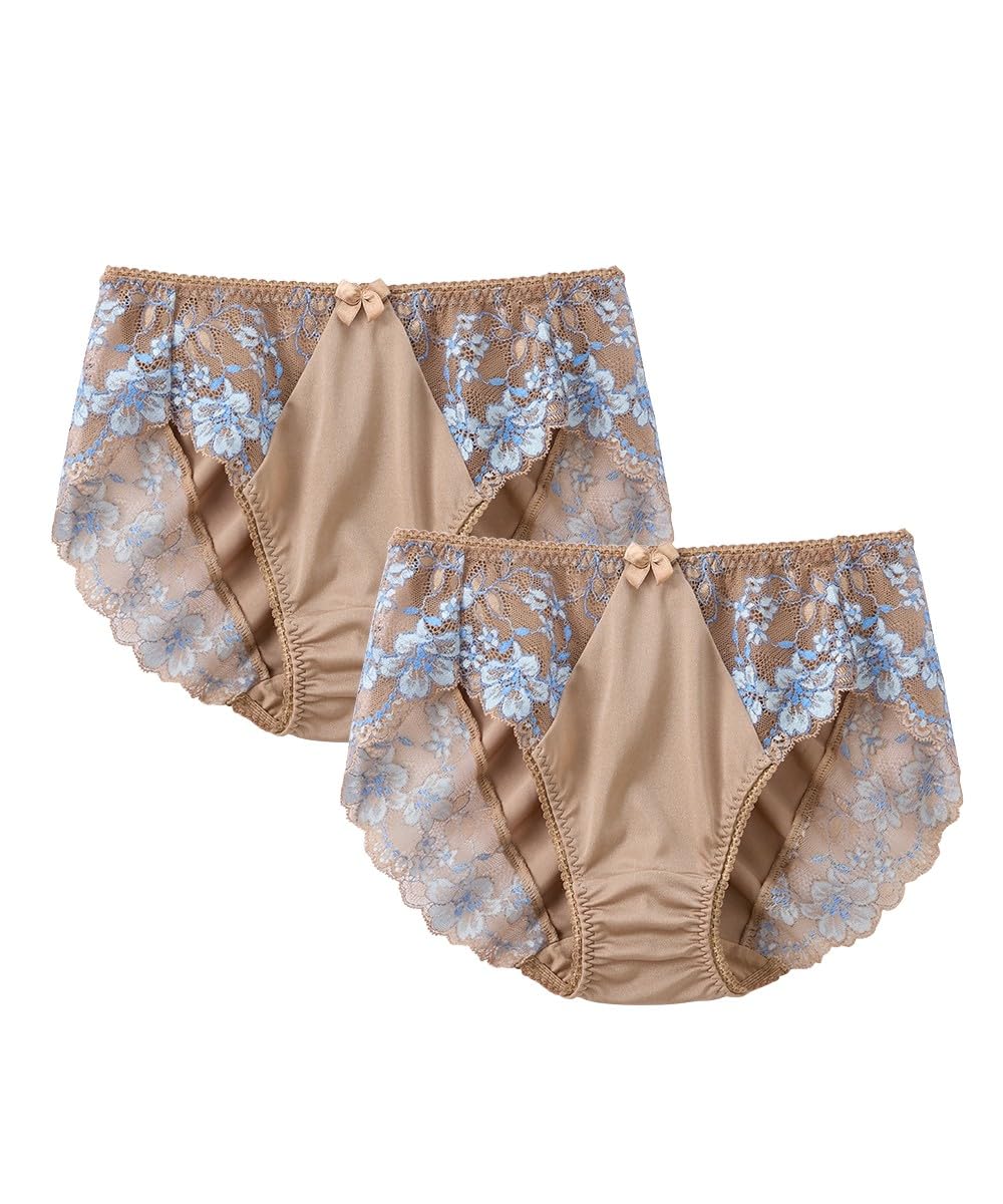 

Nissen Regular Colorful Palette Coordinating Shorts Flower in Japan Mocha x Size 4L Women s Shorts, (2-Pack) (Azalea Pattern) (Made Lace), Blue,