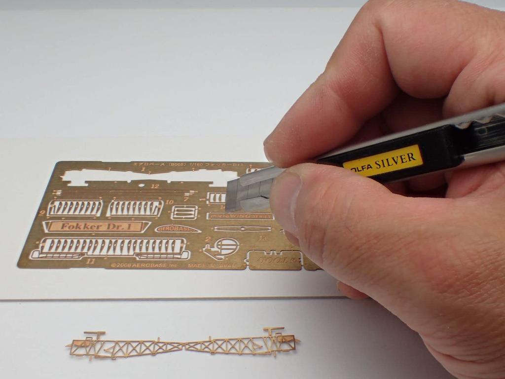 Aerobase Micro Wing Serie Fokker Spannweite 48mm B005 1/160 Dr.1