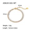 Elegant French Zircon Bracelet Minimalist Titanium Steel Jewelry Accessory