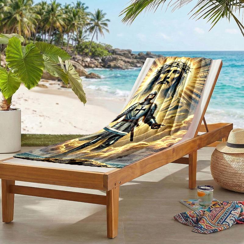 Cross Templars Knight Fashion Beach Towel: Ideal for Summer Adventures Soft, Absorbent and Quick Drying Suitable for Swimming and Bathing