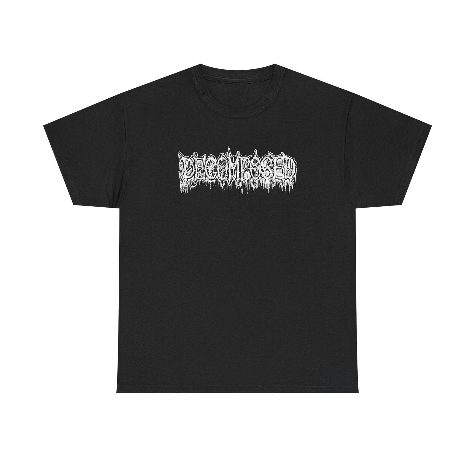 Decomposed Death Metal Shirt, Vintage Extreme Metal Graphic Tee, Old School Metal T shirt, Heavy Music Fan Gift, Unisex Apparel XL