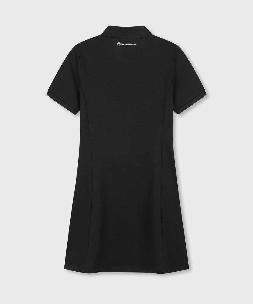 SERGIO TACCHINI W Pique Polo Dress (Black)
