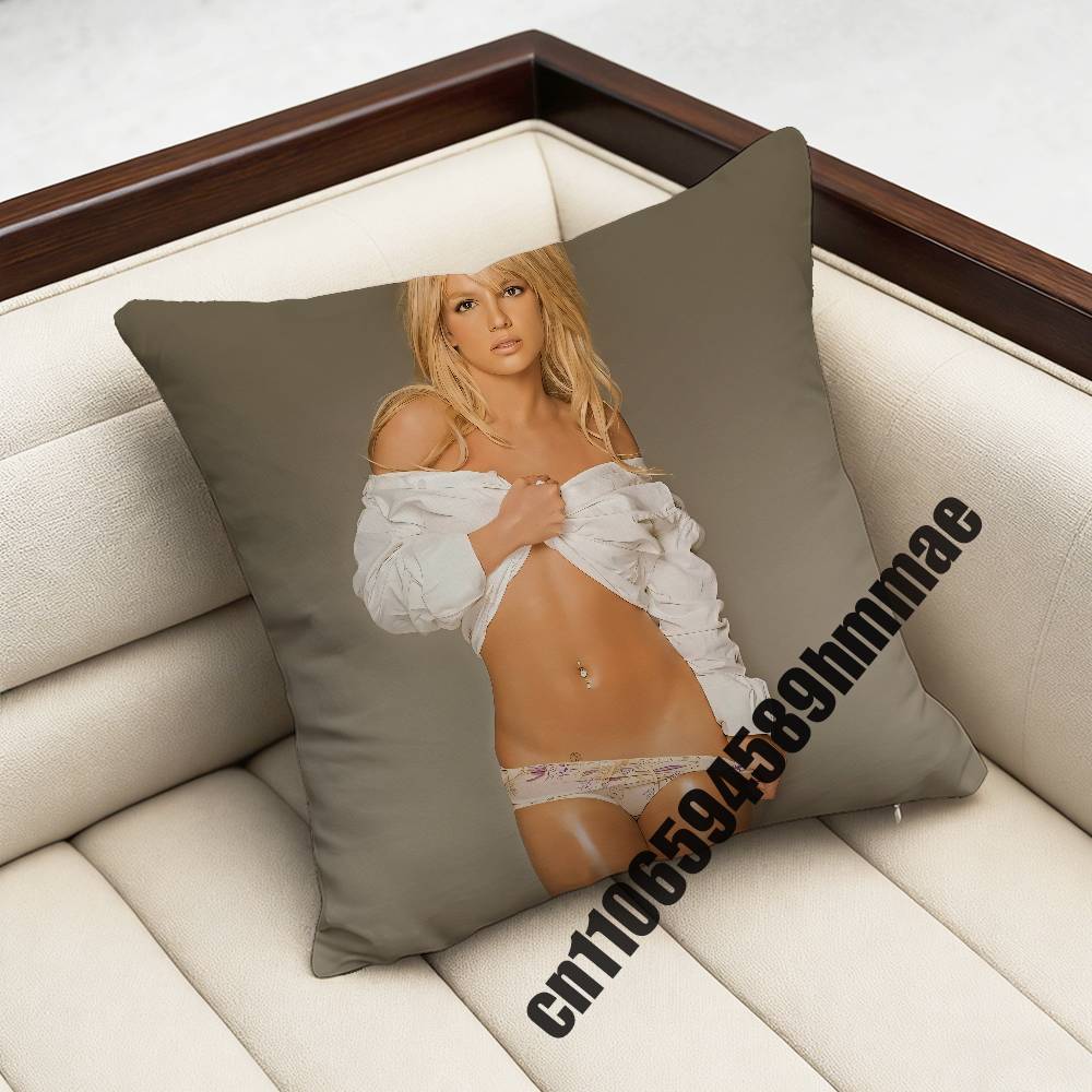 For American Singer B-Britney Spears Throw Pillow Case Sham 45X45Cm 35X35Cm Square Bedroom Pillowcase Cushion Cover