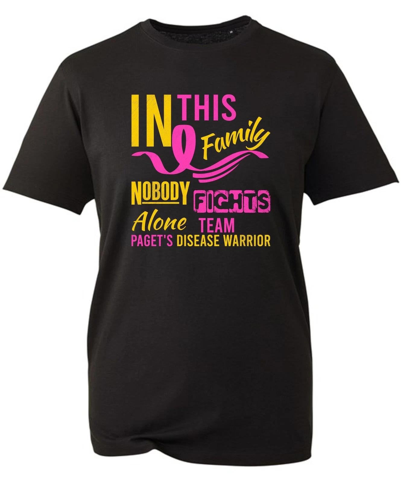 In This Family Nobody Fight Alone T Shirt,Breast Cancer Awareness,Support,Gift M
