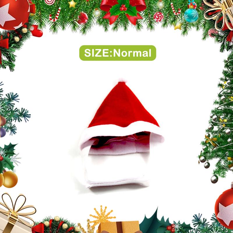 Cat Dog Christmas Costume Santa Hat With Scarf &Small Dogs - Funny Santa Hat And Scarf Outfit For Holiday Photos