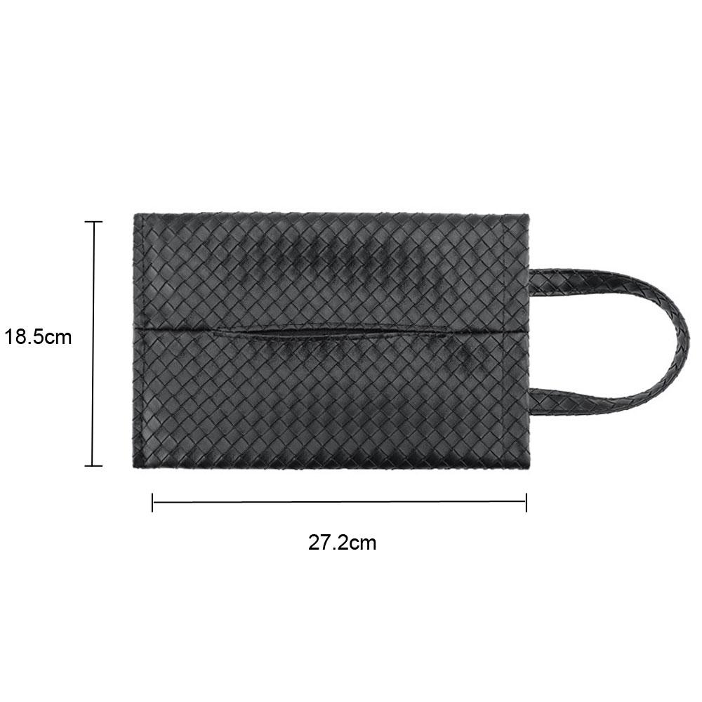 1 Stück PU Leder Auto Taschentuchbox Halter Auto Sitzlehne Hängende Aufbewahrung Mittelkonsole Taschentuch Organizer Tasche Innenraumzubehör
