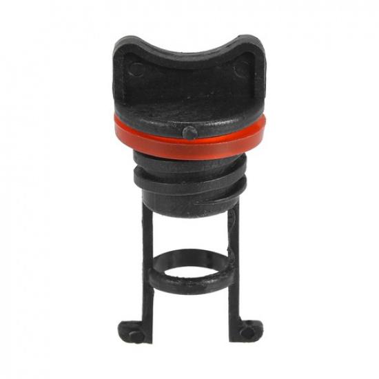 TWO Kayak Drain Plug Nylon Thread Drain Stopper for Kayak Boat Black Universal