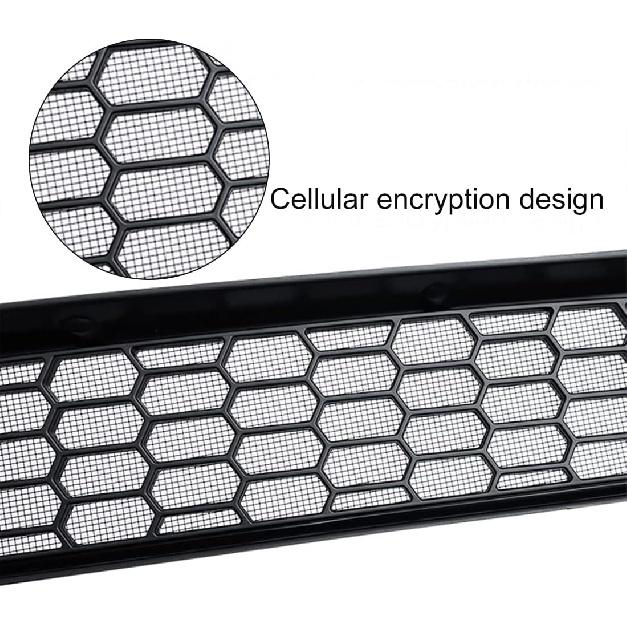 FASTCHE Front Grill Mesh Grille Grid Inserts Compatible with Tesla Model 3 Air Inlet Vent Grille Cover Replacement for Tesla Model 3 Accessories 2017