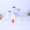 475ml 16oz Transparenter Plastikbecher mit Auslaufsicheren Deckeln Strohhalmen Ersatzdeckeln für Dosenförmige Eiskaffeebecher Niedlicher Tumbler-Becher