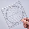 Rotating Multifunction Ruler Quick Circle Geometric Figure Art Design Stereo Geometry Ellipse Template Student Supply