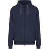 EA7 Cotton Hooded Zip-Up Long Sleeve Sweatshirt Men Sweatshirt Navy-Blue 7M000231-AF13512-UB102