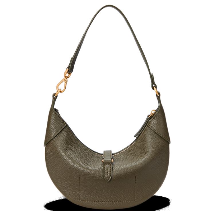 Polo Ralph Lauren Mini Leather Shoulder Bag With Iconic Pony Cutout Design Women Shoulder Bag Green WAPOBAG02V20149