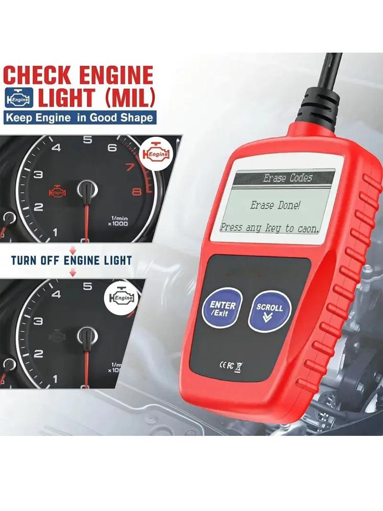 2025 Advanced OBD2 Code Reader Scanner ObdII Car Diagnostic Tool Clear Fault Codes Diagnostic Tools Instrument Universal