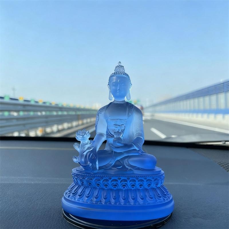 Medizin Buddhas Statue Buddhas der Heilungen Skulptur Sammlerfiguren Schreibtischverzierung Heimdekorationen Feng Shui Geschenk