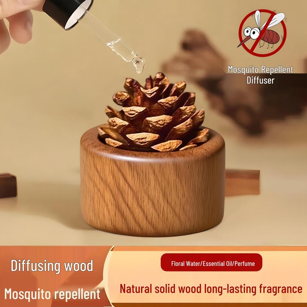 Pinecone Hydrosol Mosquito-Repellent Aromatherapy Diffuser - Long-Lasting Indoor & Car Fragrance Essential Oil