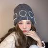 Hats for Women  Cute and Versatile Woolen Hats New Style Pullover Cold Hats  Small Face Showing Outdoor Warm and Ear Protecting Knitted Hats