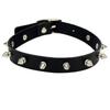 Punk Spike Choker Faux Leather Collar for Women Men Cool Big Rivets Studded Chocker Goth Style Necklace Accessories