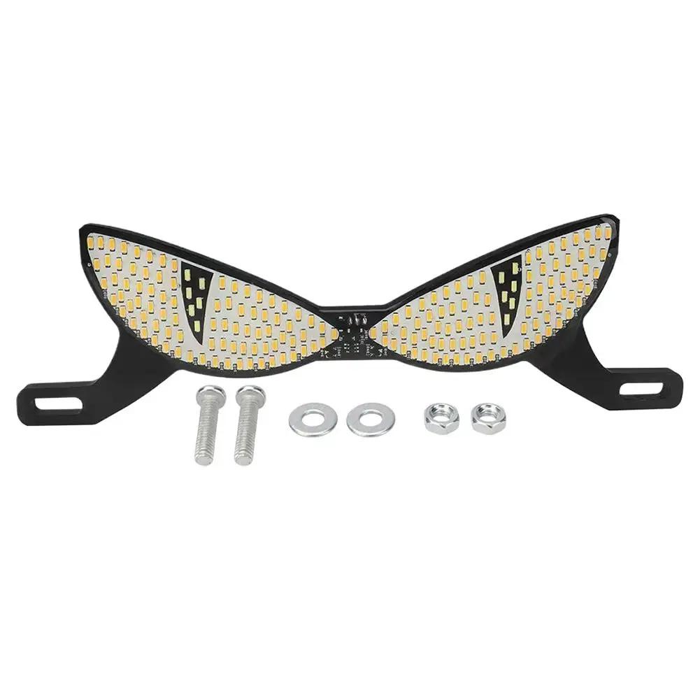 Motorcycle LED Flash Brake Light Dual Color Flashing Tail Decoration Signal Plate Light 12V Light License Turn Motorcycle L S1Z4