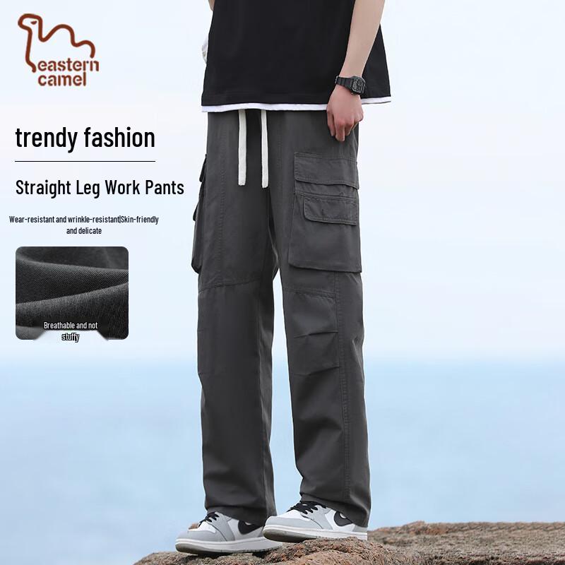 

EASTERN CAMEL Men s Autumn/Winter Straight-Leg Cargo Pants 4XL