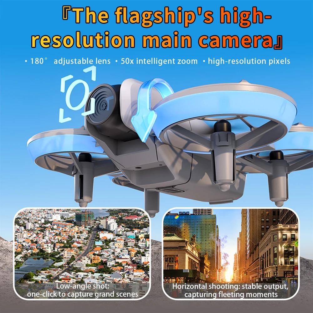 Novo Drone Mini E69 com Fluxo Ótico Câmeras Duplas de Fluxo Ótico 8K com Controle de Tela WIFI 5G Esquiva Inteligente de Obstáculos 360° Quadricóptero sem Escovas