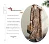 2024 Summer Plus Size V-Neck Cotton Linen Mid-Length Dress - Women's Wide H-Shape Pullover