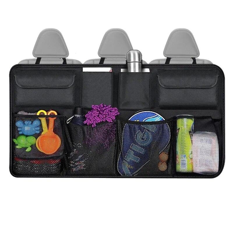 Car Trunk Storage Bag Suv Auto Rear Seat Back Hanging Bag Net Pocket Waterproof Car Storage Box Storage Box Car Accessories