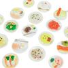1 Stück Puppenhauszubehör Mini Dim Sum Platte DIY Miniaturlandschaft Feengarten Dekor Spielessen Ornamente