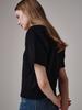 Saengleogsyu Balloon Short Sleeve Knit Black