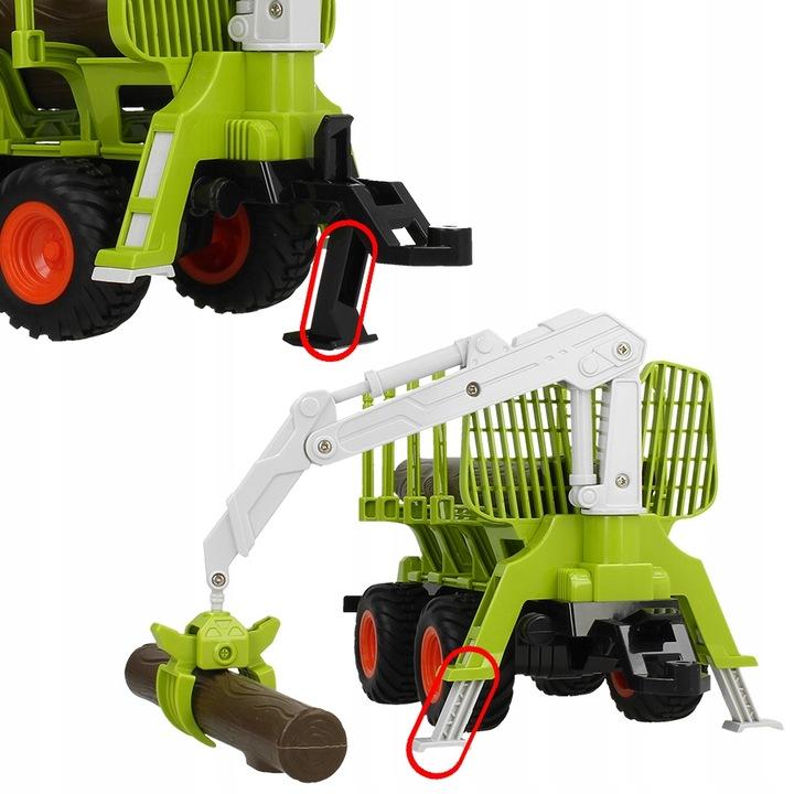 Duży Traktor Z Przyczepą Ciągnik Zdalnie Sterowany Pilot R/C Na Akumulator