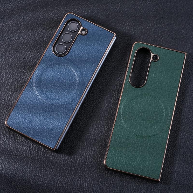 Luxury Lychee Grain Magnetic Phone Case for Samsung Z-Fold 7/6
