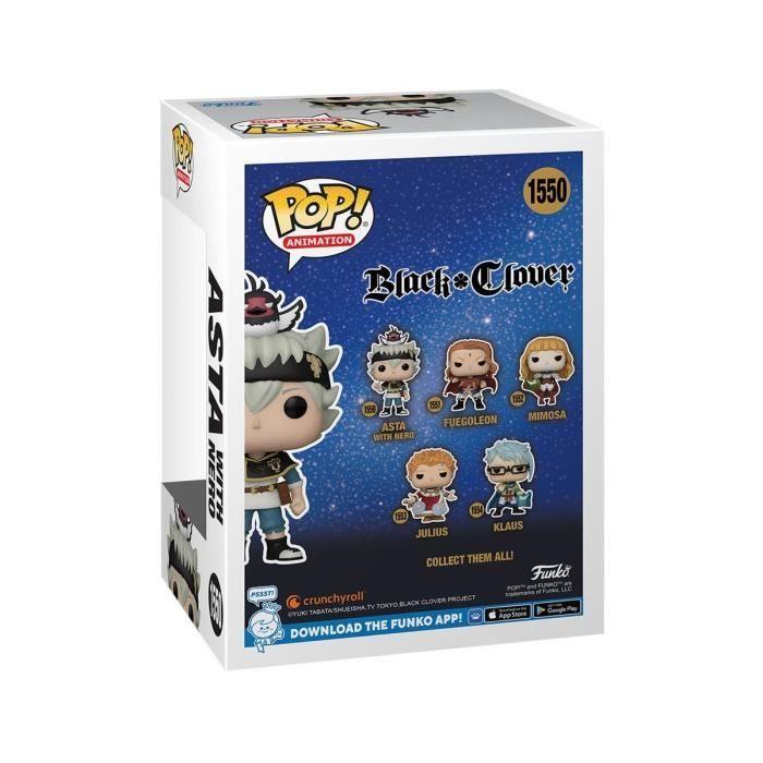 Figurine POP! - Funko - Black Clover - Asta w/Nero - 9 cm - Haute qualité