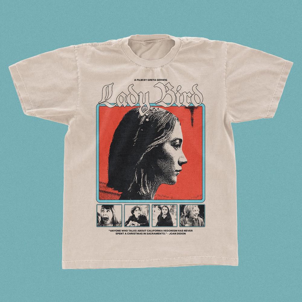 Ladybird Movie T-Shirt A24 Greta Gerwig Saoirse Ronan Vintage Streetwear Unisex T-Shirt S