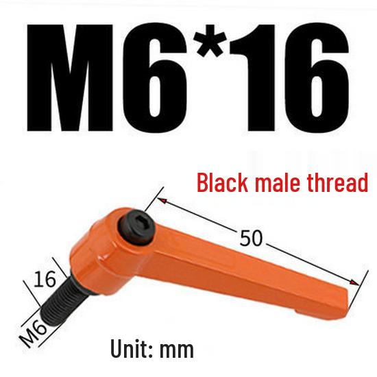 Adjustable Ratchet Handle L-Shaped Wrench with M5/M10/M16 Set Screw 7-Shaped Quick Lock Bolt
